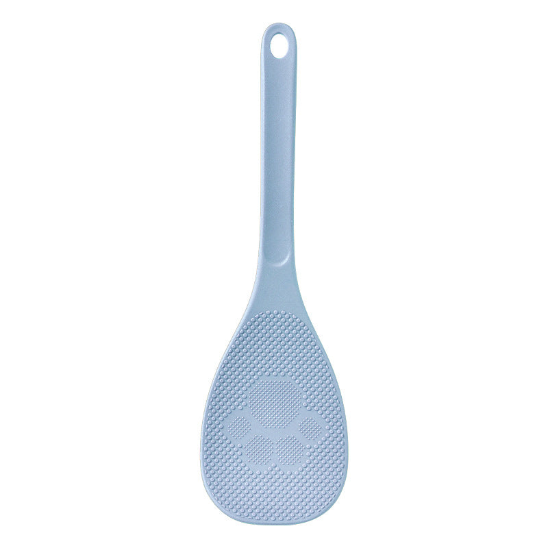 White Non-Stick Rice Spoon with Hanging Hole Heat Resistant Tool