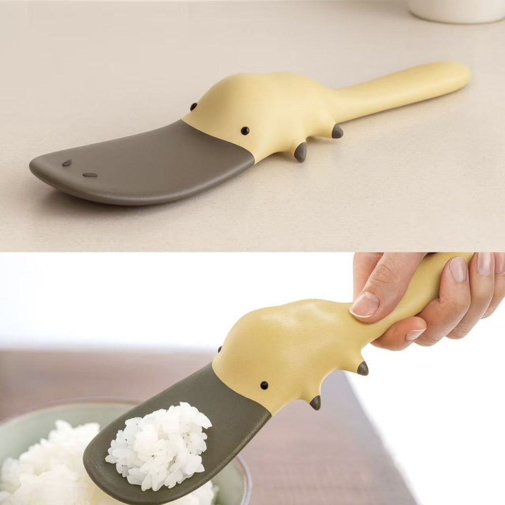 Silicone Non-Stick Standing Rice Spoon Heat Resistant Kitchen Tool