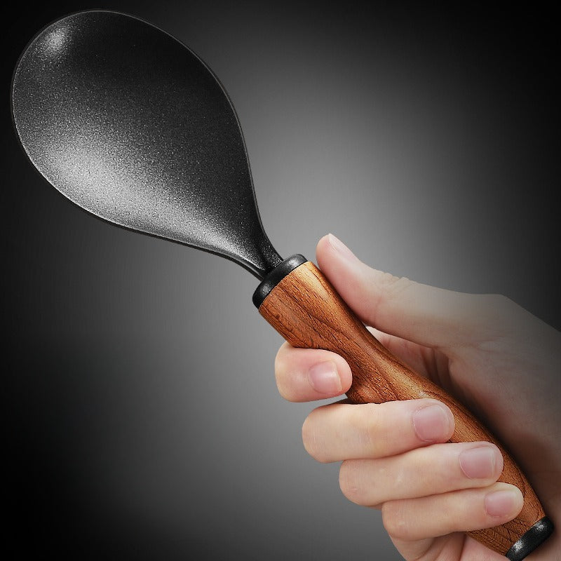 Stainless Steel Non-Stick Rice Spoon Heat Resistant Cooking Ladle
