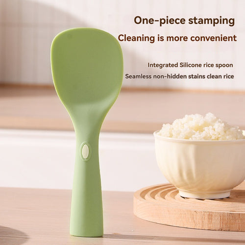 Green Non-Stick Standing Rice Spoon Heat Resistant Kitchen Tool