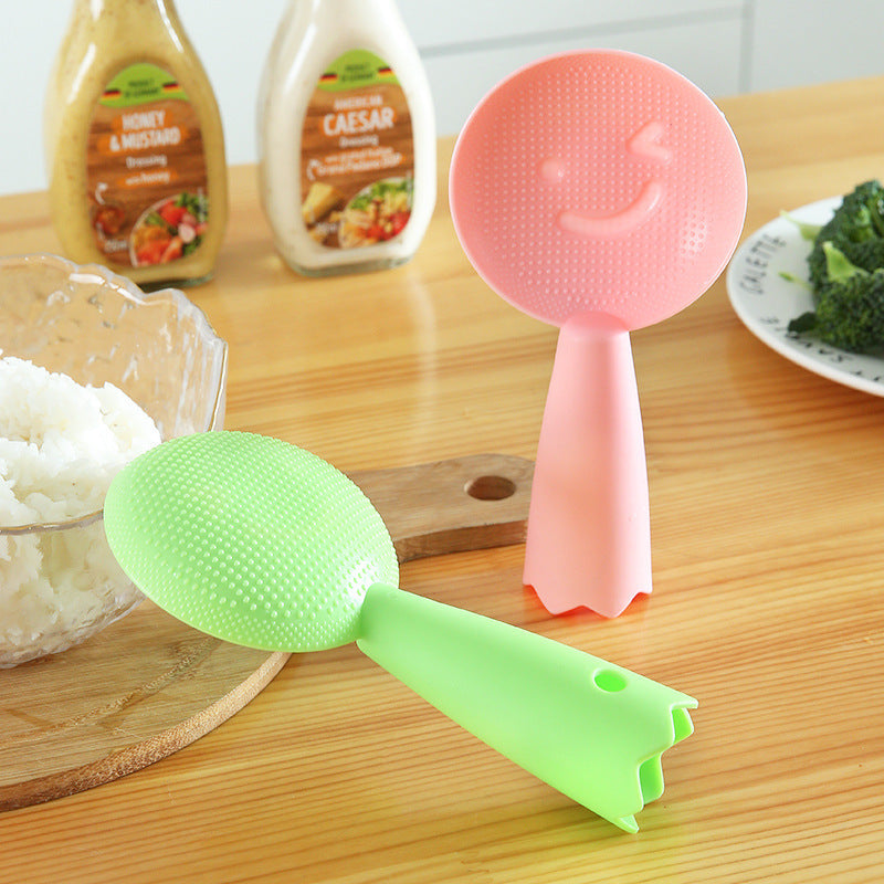 Pink Non-Stick Rice Spoon Heat Resistant Kitchen Cooking Tool